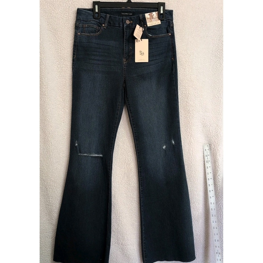 Sincerely Jules High Rise Flare Jeans Women's 11/30 Boho Peasant Hippy
